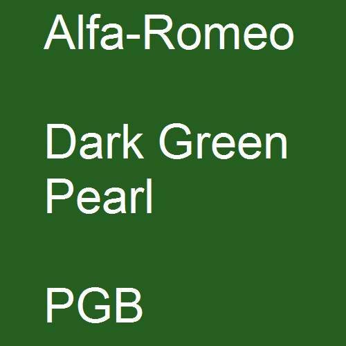 Alfa-Romeo, Dark Green Pearl, PGB.